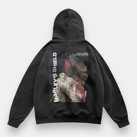 Reiner Marley’s Shield 2 Sided Retro Hoodie