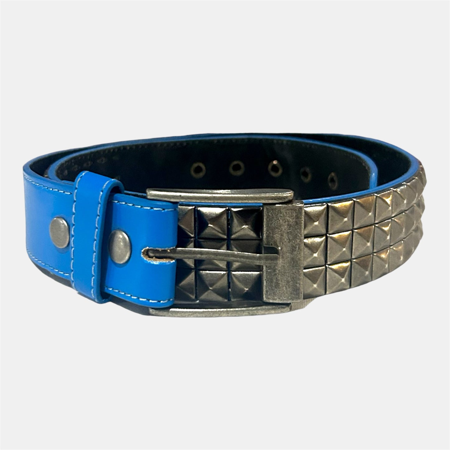 Blueberry Pyramide Studded Belt