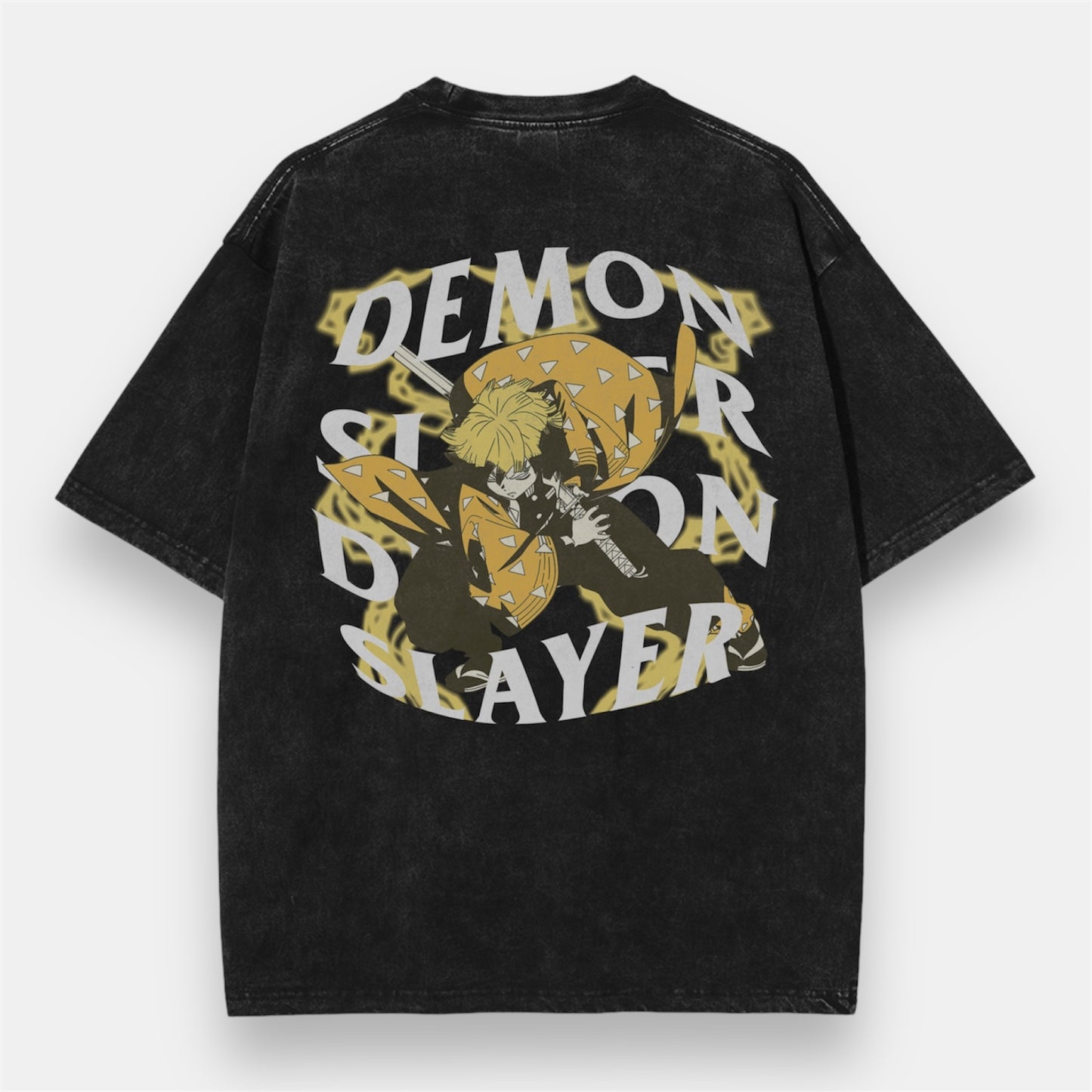 Thunder Breather Zenitsu 2 Sided Vintage Oversize T-Shirt