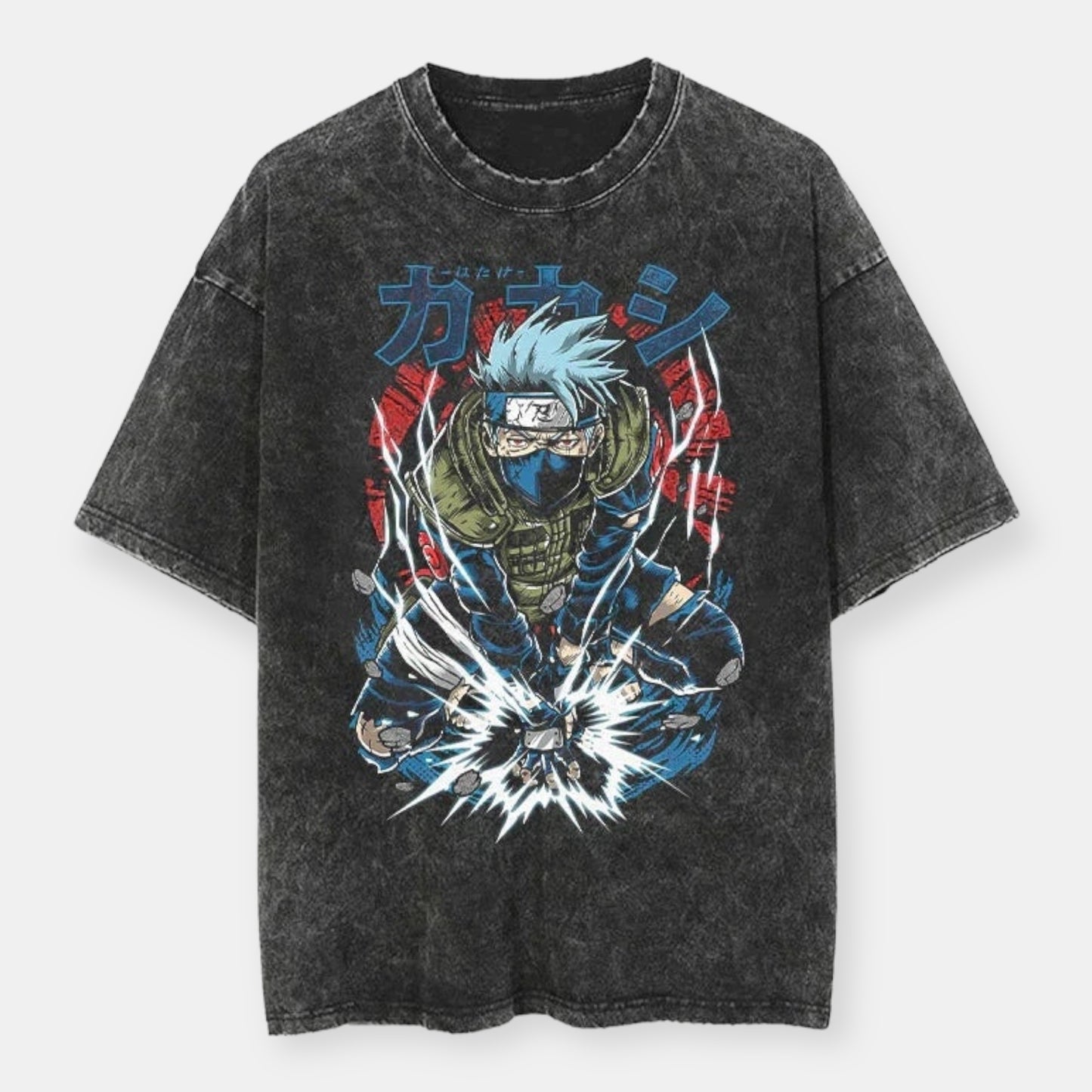 Kakashi Hatake Chidori Vintage Oversize T-Shirt