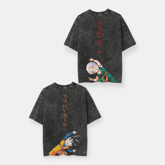 Trunks And Goten Fusion Vintage Oversize T-Shirt