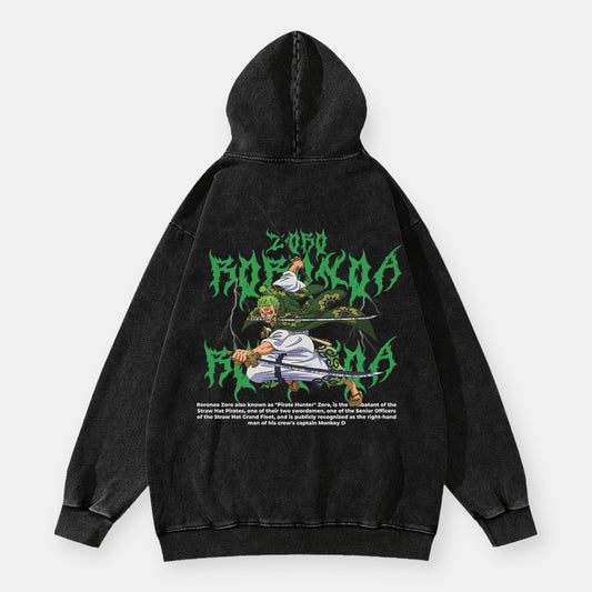 Roronoa Zoro Three Swords Vintage Hoodie