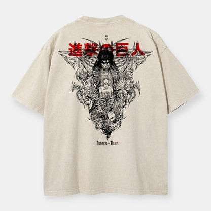 The Connected Ymir Path 2 Sided Vintage Oversize T-Shirt