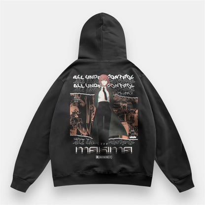 Makima The Puppeteer 2 Sided Retro Hoodie