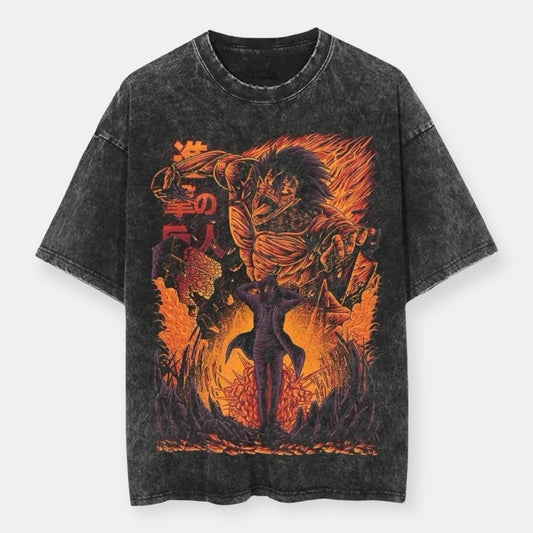 Eren Yeager Havoc Vintage Oversize T-Shirt