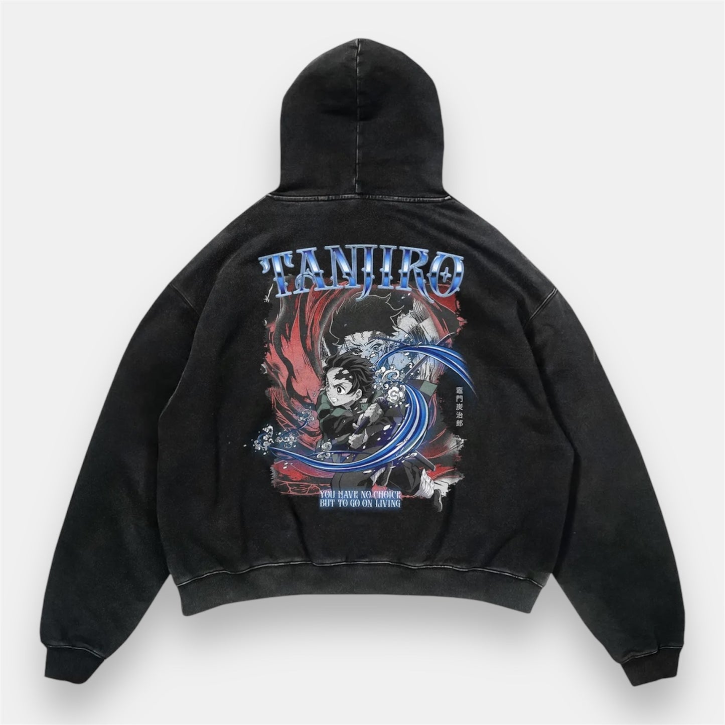 Tanjiro Wisteria Warrior 2 Sided Vintage Hoodie