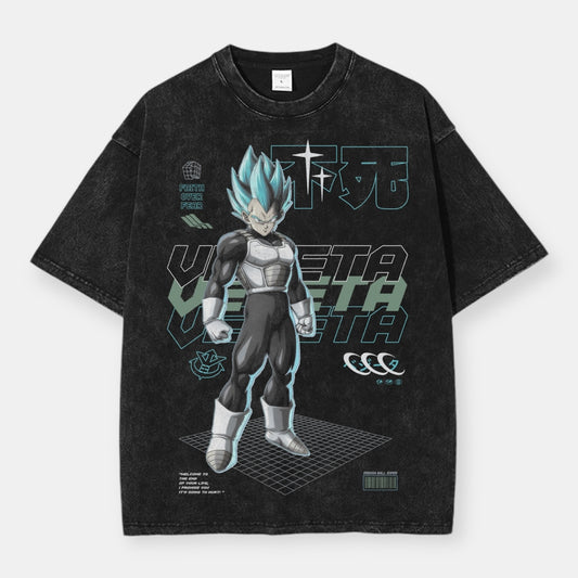 Blue Pride Vegeta Vintage Oversize T-Shirt