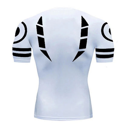 Sukuna Curses Black/White Compression Shirt