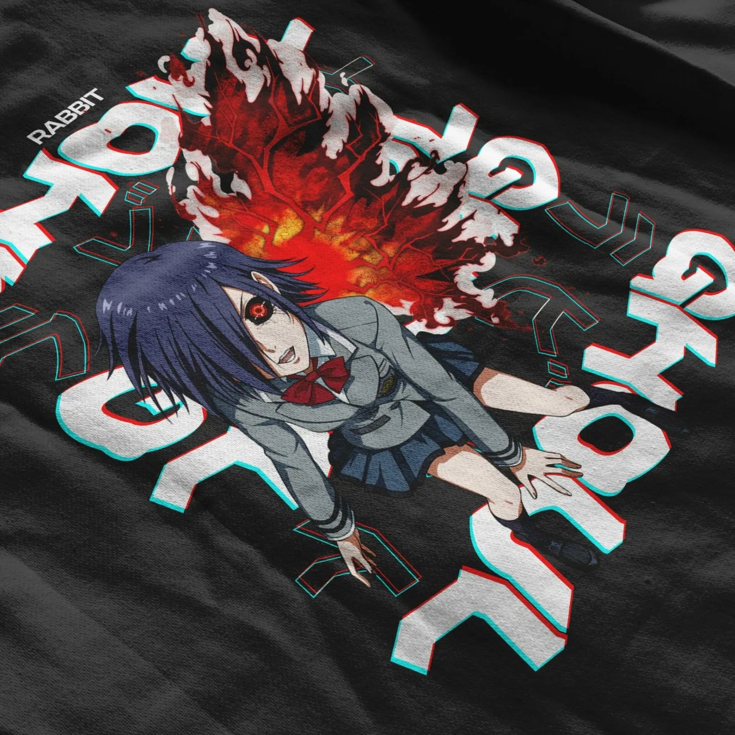 Touka The Rabbit Ghoul 2 Sided Retro Hoodie