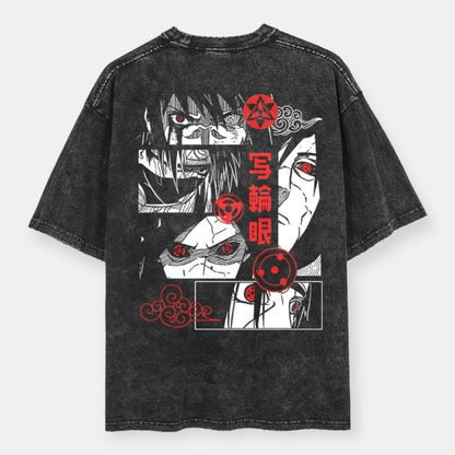 Uchiha Clan 2 Sided Vintage Oversize T-Shirt