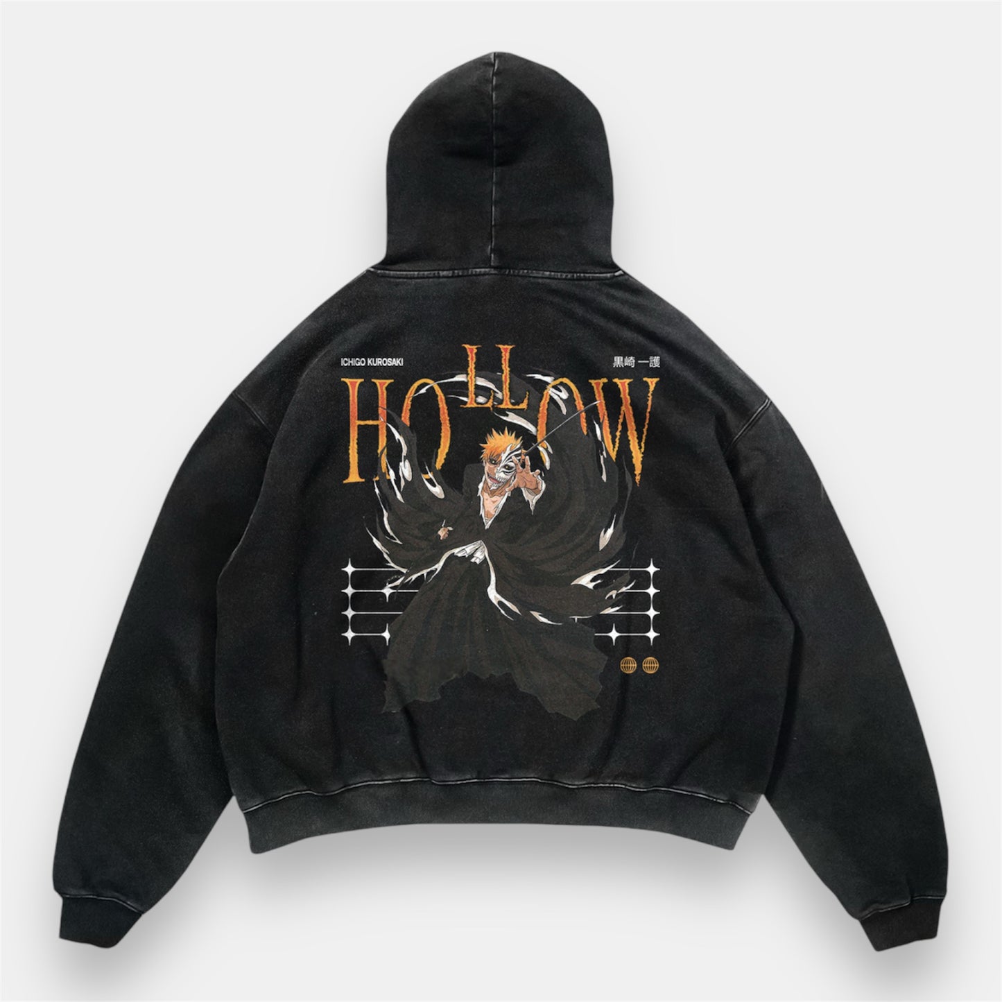 Hollow Ichigo Kurosaki 2 Sided Retro Hoodie