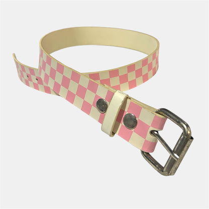 Berries and Cream Checkered Belt