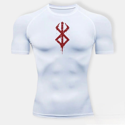 Berserk Brand White Compression Shirt