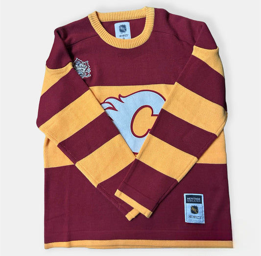 Wool Calgory Flames Wings Jersey