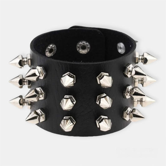 Black Spike Studs Bracelet