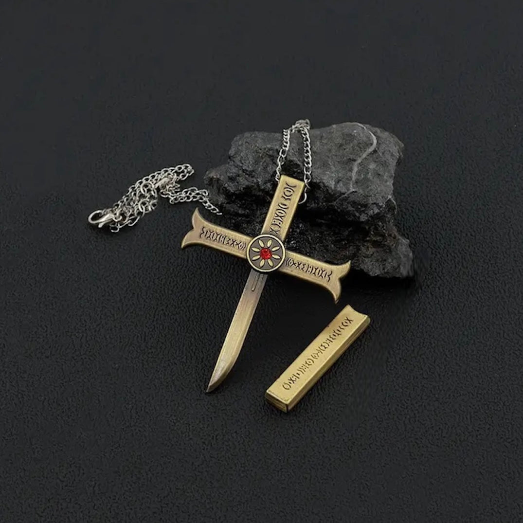 Mihawk Blade Black & Gold Necklace