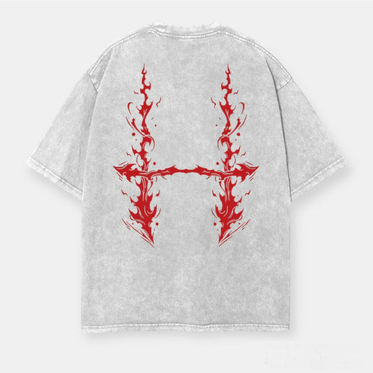 Choso Piercing Blood 2 Sided Vintage Oversize T-Shirt