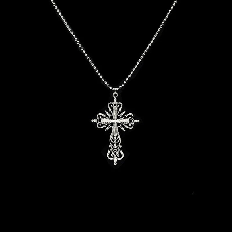 Y2K Cross Ice Necklace