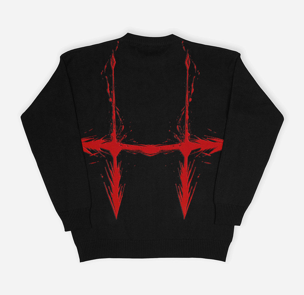 Choso Piercing Blood Knit Sweater