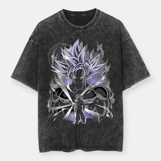 MUI Goku Awakening Vintage Oversize T-Shirt