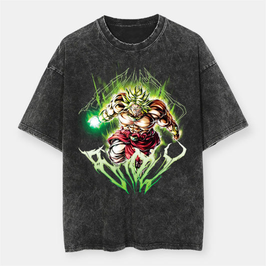 The Cursed Saiyan Broly Vintage Oversize T-Shirt