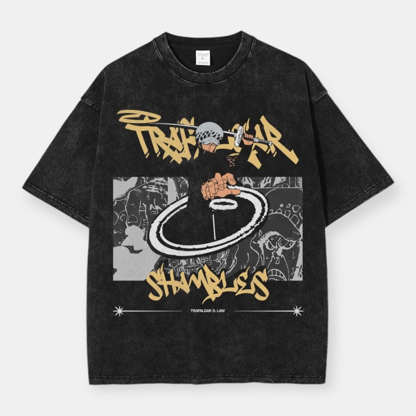 Trafalgar D. Water Law Shambles Vintage Oversize T-Shirt