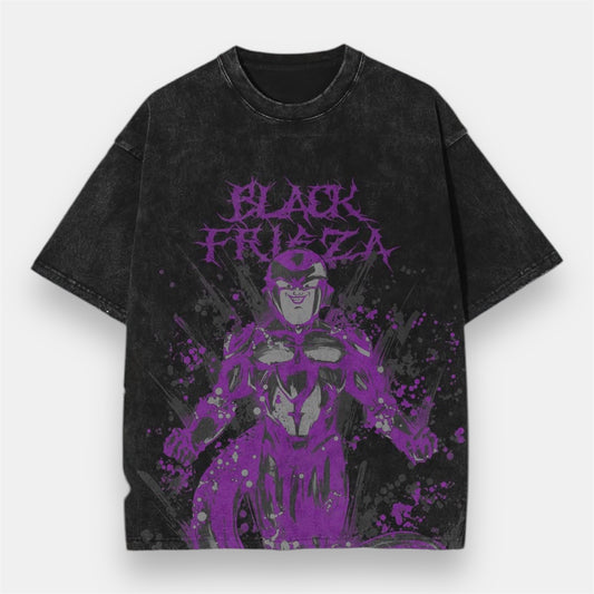 Black Frieza New Force Vintage Oversize T-Shirt